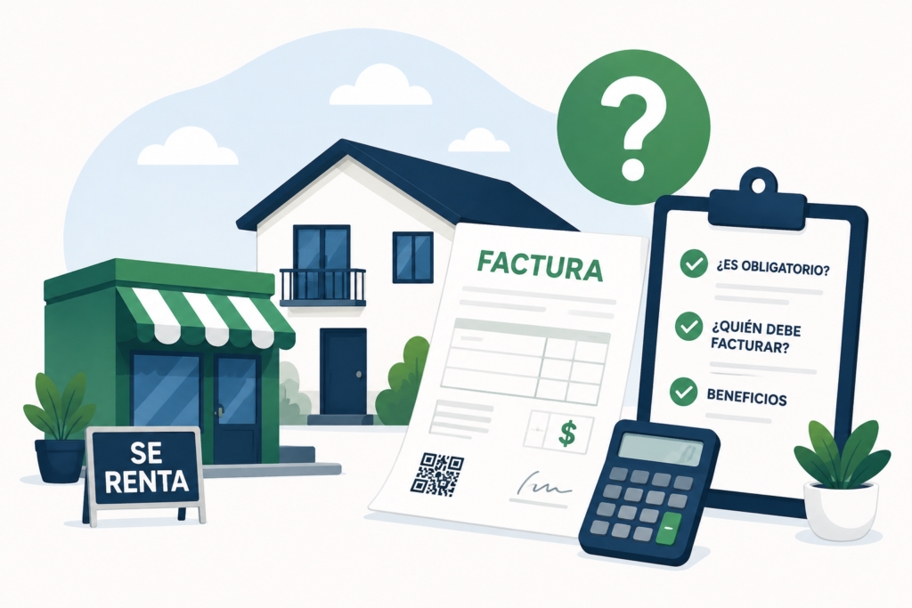 factura por arrendamiento